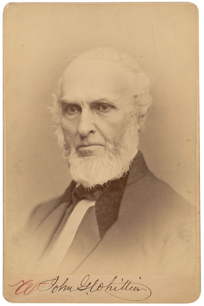 Portre of Whittier, John Greenleaf